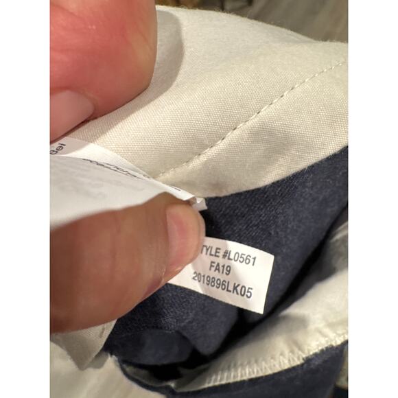 J. Crew Thompson Blue Tapered Dress Pants Men's 36x32 100% Cotton - Picture 7 of 7